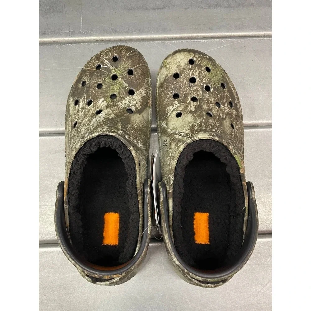 Crocs Real Tree APX Lined Classic Clog Mens 8 Womens 10‎ Camo Comfort